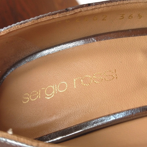 Brand New Sergio Rossi Peep Toe Heels / Stilettos - Picture 7 of 10